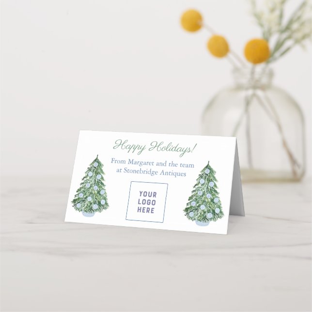 Smart-Helgdagar - kampanjkort för gåva med toppvär Placeringskort (Framsida)