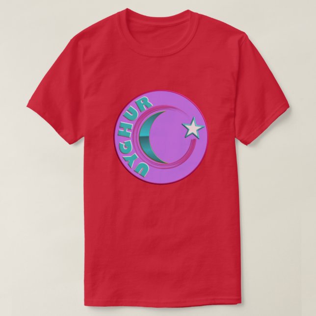 SMART  INTERPRETATION FROM THE UYGHUR FLAG T SHIRT (Design framsida)