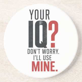 Smart IQ Sarksastisk Typografi Underlägg