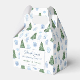 Smart Julgran Blue White Ornaments Bröllop Presentaskar