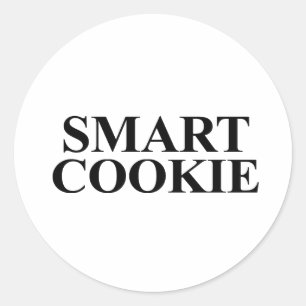 Smart kaka runt klistermärke
