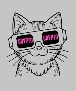 Smart Katt med kryptoglas T Shirt