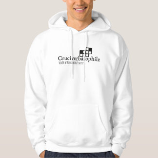 Smart kryssordsberoende söt nörd galen på korsord hoodie