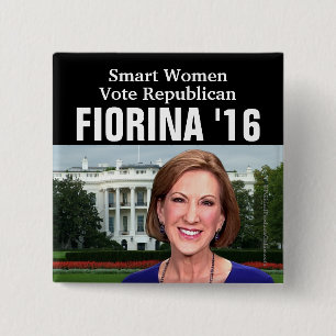 Smart kvinnor röstar republikanska Carly Fiorina Knapp