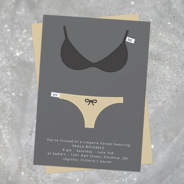 Smart Lingerie-Möhippa-träd och visning av inbjuda Inbjudningar (Skapare uppladdad)
