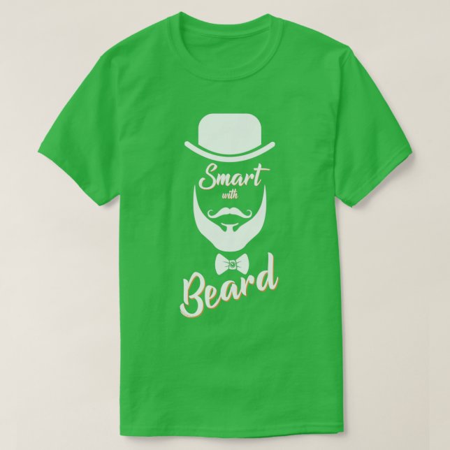 Smart med Beard T Shirt (Design framsida)