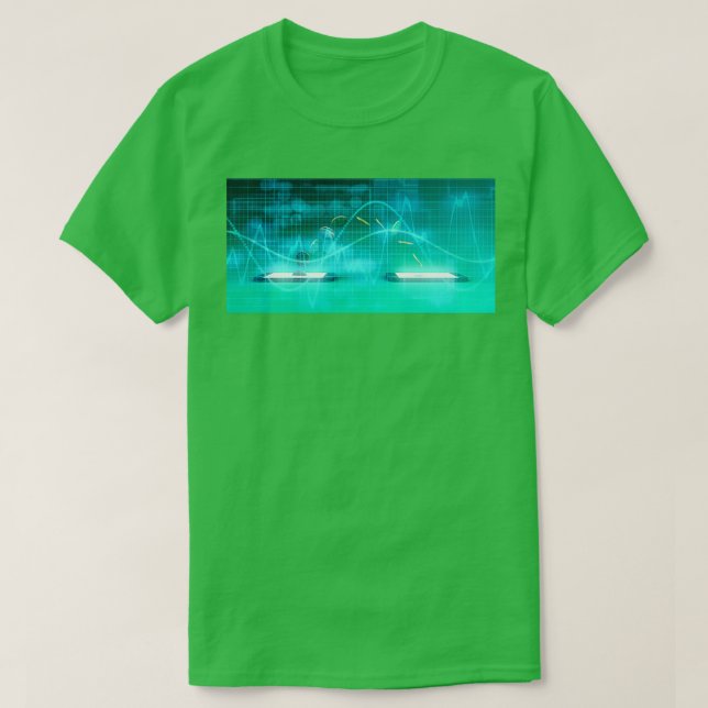 Smart Mobil Banking-Online som ett Fintee-koncept T Shirt (Design framsida)