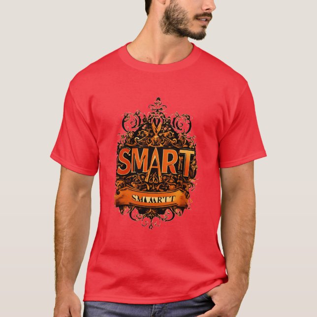 SMART: Modern stil T-Shirt-design T Shirt (Framsida)