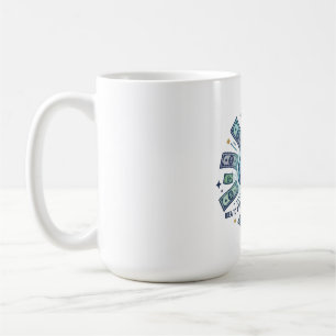 Smart Money Idé Till Förmögenhet Entreprenörshjärn Kaffemugg