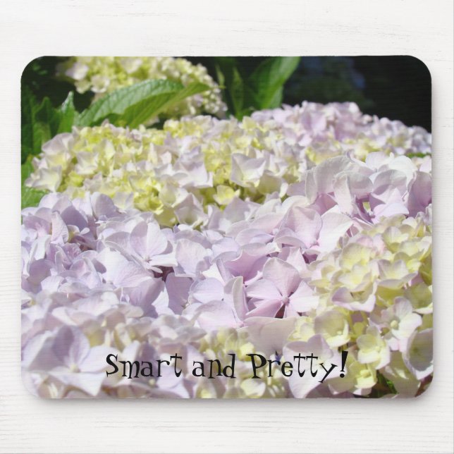 Smart och snygg! Flickas musmattor Hortensia Blomm (Framsidan)