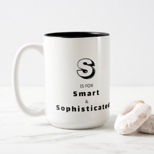 Smart och sofistikerad S - Personlig lyx Två-Tonad Mugg