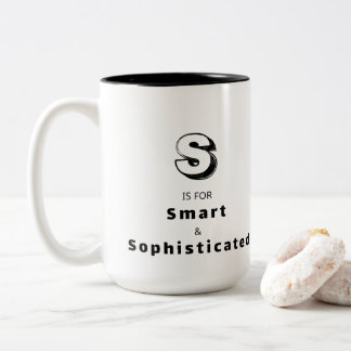 Smart och sofistikerad S - Personlig lyx Två-Tonad Mugg