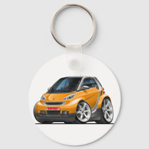 Smart orange bil nyckelring