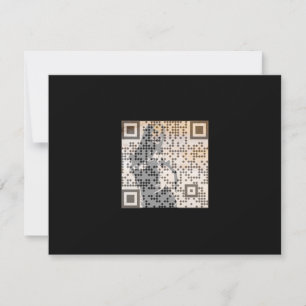 Smart Orange Shades Monochrome Indie Sång QR-kod Inbjudningar