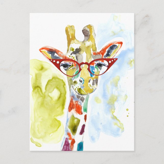 Smart-Pants-Giraff Vykort (Framsida)