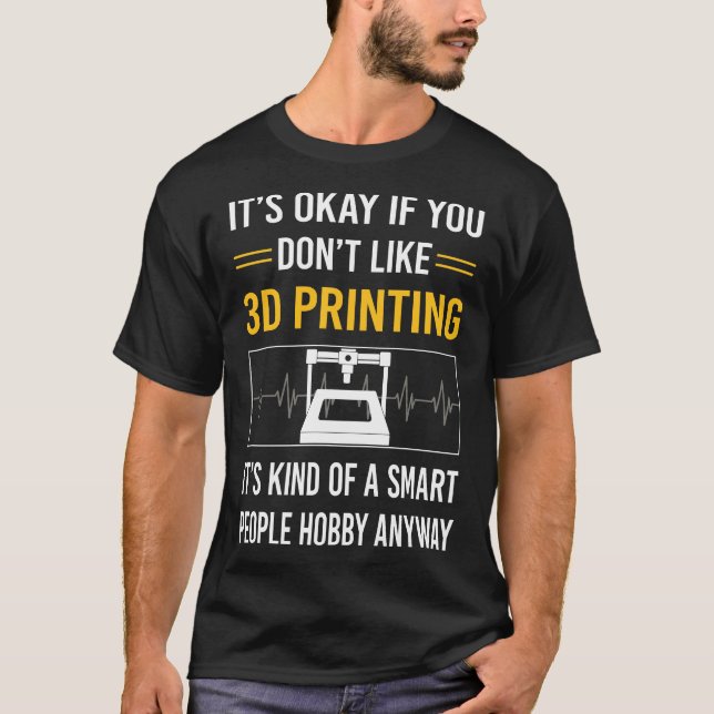 Smart People 3D-utskrift T Shirt (Framsida)