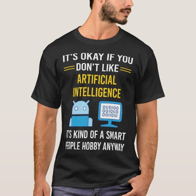 Smart People Artificial Intelligence AI T Shirt (Framsida)