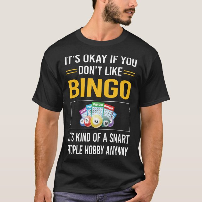 Smart People Bingo T Shirt (Framsida)