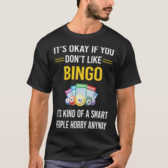Smart People Bingo T Shirt (Framsida)