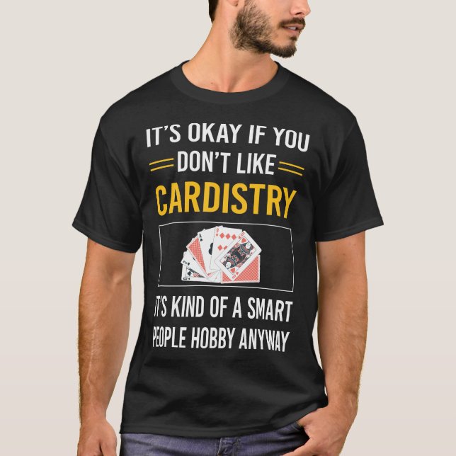 Smart People Cardistry Cardist T Shirt (Framsida)