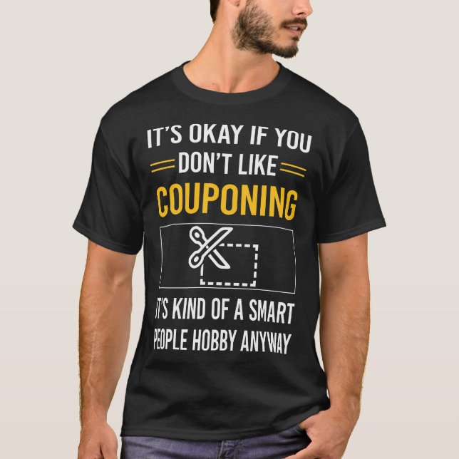 Smart People Couponing Coupon T Shirt (Framsida)
