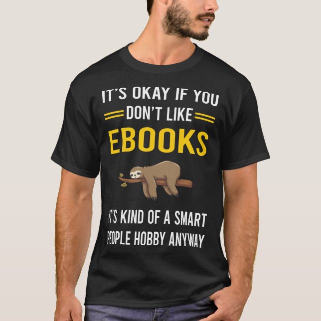 Smart People Ebook Ebooks T Shirt (Framsida)