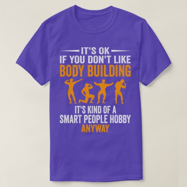 Smart People Hobby Body Bygger Funny Workout Gif T Shirt (Design framsida)