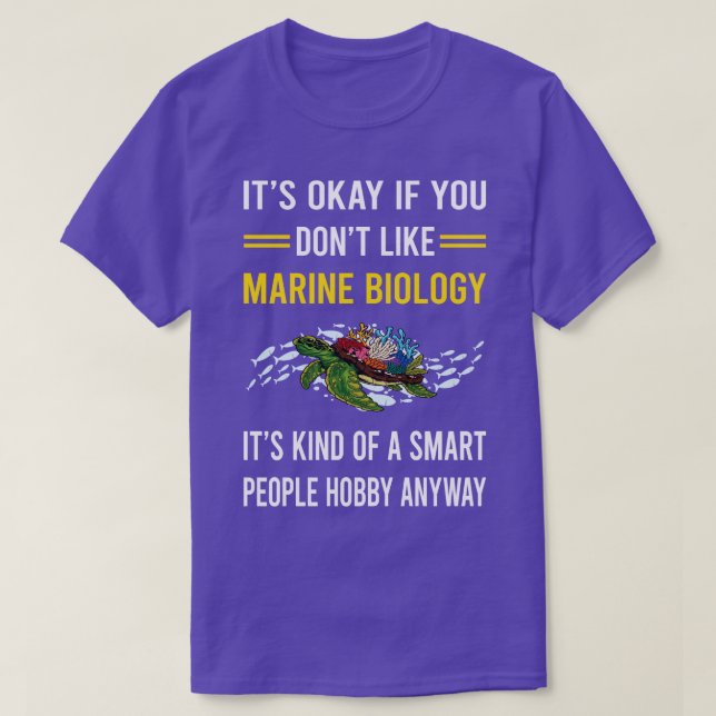 Smart People Hobby Marine Biology Biolog T Shirt (Design framsida)