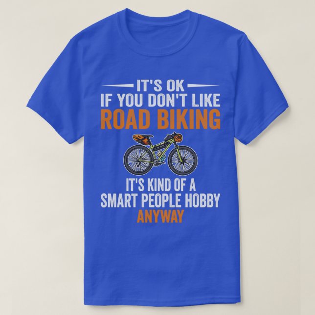 Smart People Hobby Road Biking Funny Bike Riders G T Shirt (Design framsida)