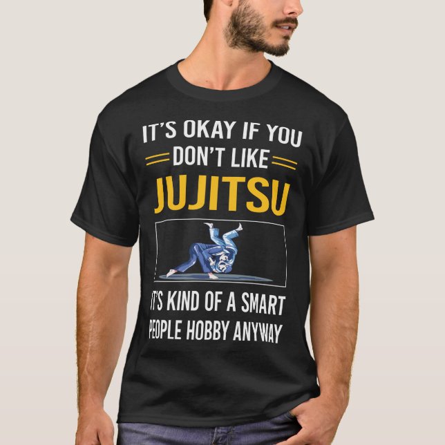 Smart People Jujitsu Ju Jitsu Jiujitsu Jiu Jitsu T Shirt (Framsida)