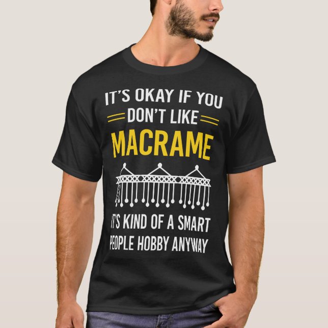 Smart People Macrame T Shirt (Framsida)