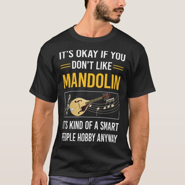 Smart People Mandolin T Shirt (Framsida)