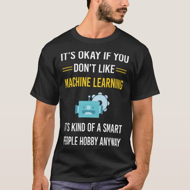 Smart People Maskin Learning T Shirt (Framsida)