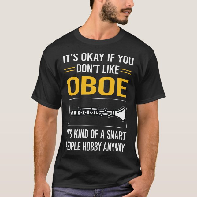 Smart People Oboe T Shirt (Framsida)