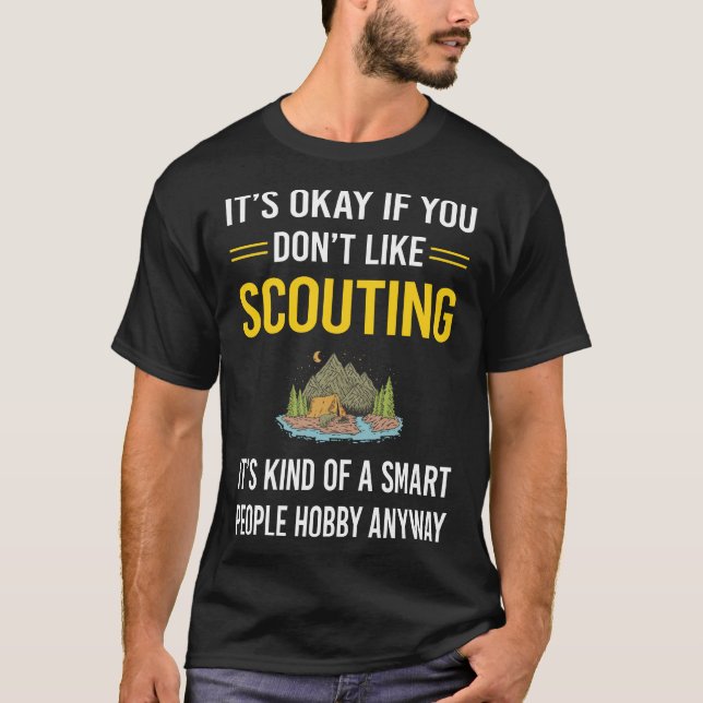 Smart People Scouting Scout Scouts T Shirt (Framsida)