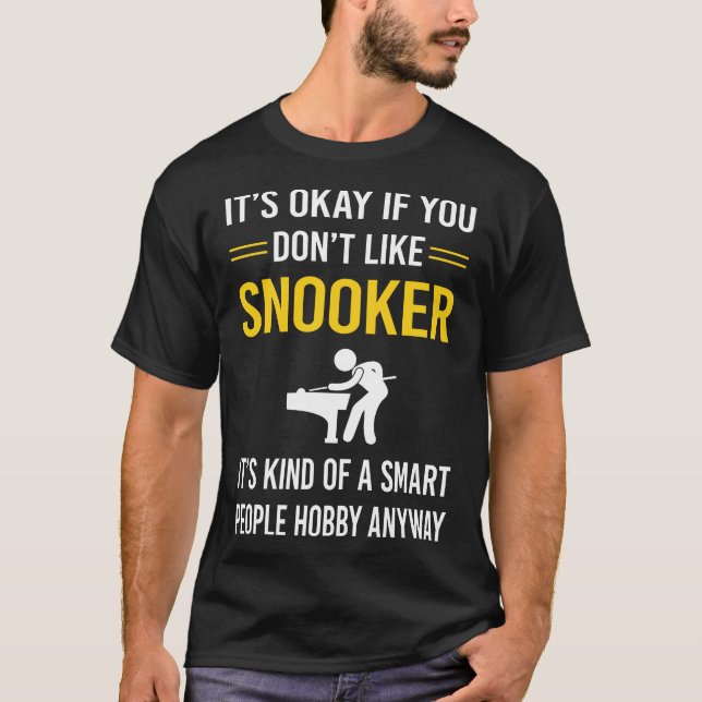 Smart People Snooker T Shirt (Framsida)
