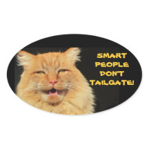 Smart People Tailgate Talking Cat