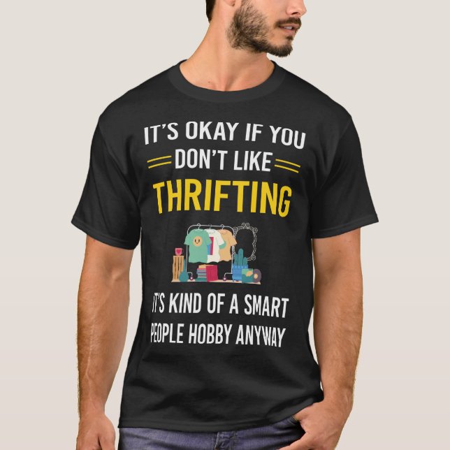 Smart People Thrift Thrift T Shirt (Framsida)