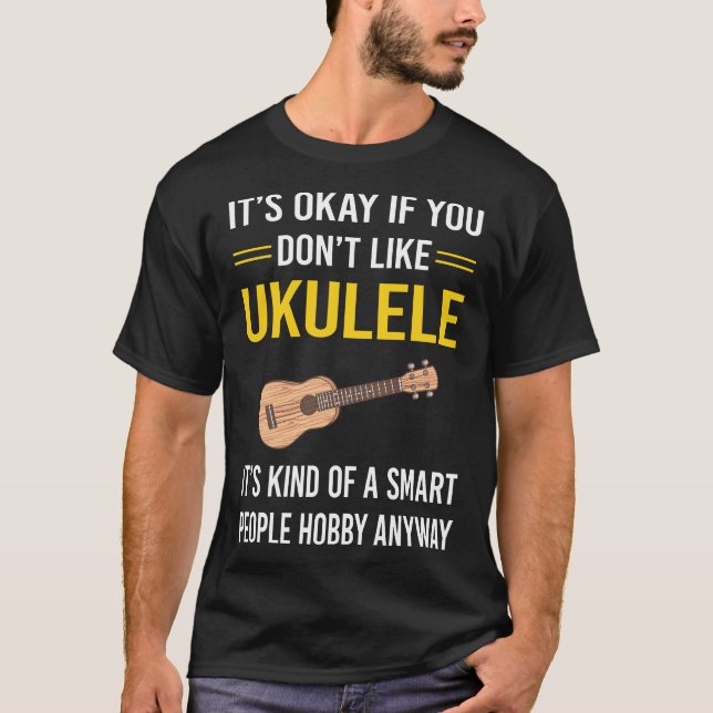 Smart People Ukulele T Shirt (Framsida)
