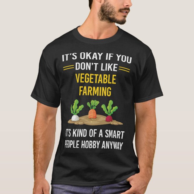 Smart People Vegetable-jordbruk T Shirt (Framsida)