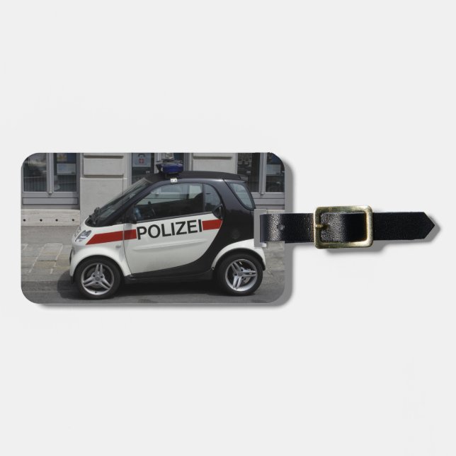 Smart Polizei Auto Bagagebricka (Horisontell Framsida)