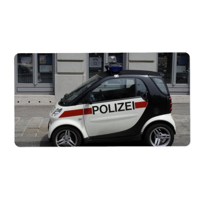 Smart Polizei Auto Fraktsedel (Framsidan)