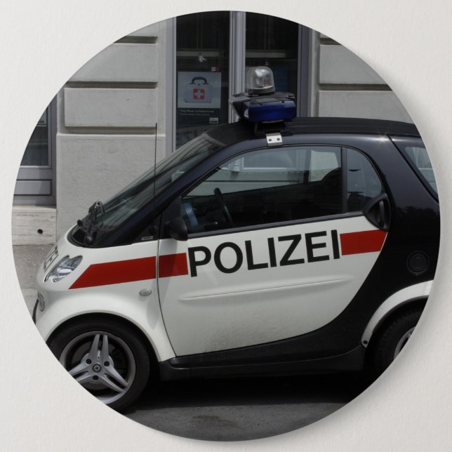 Smart Polizei Auto Knapp (Framsida)