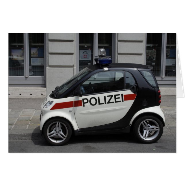 Smart Polizei Auto OBS Kort (Framsidan Horizontal)