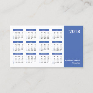 Smart Professionell SImple Calendar-Affärskort Visitkort