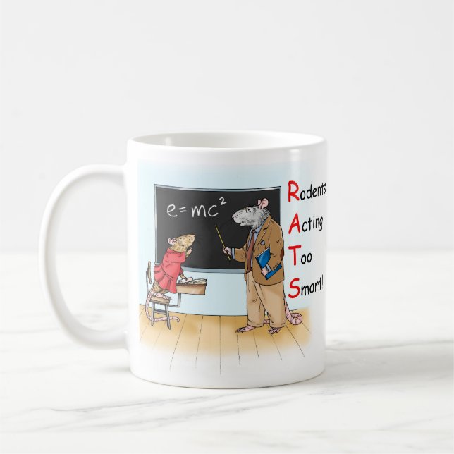 Smart råttamugg kaffemugg (Vänster)