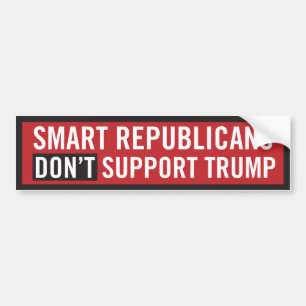 SMART-republikanerna stöder inte trump Bildekal