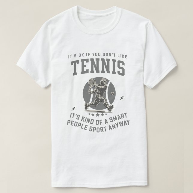 Smart Retro Tennis Sport T Shirt (Design framsida)