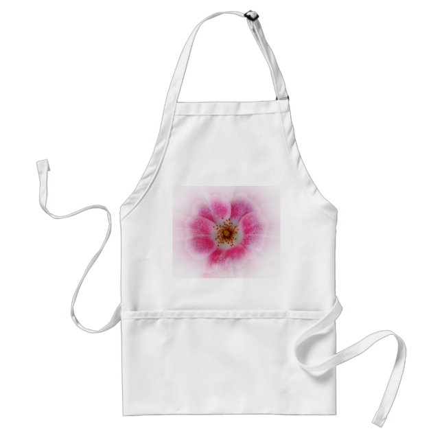 smart rosa-blomma förkläde (Framsidan)