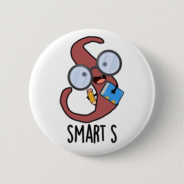Smart S Funny Alphabet Pun Knapp (Framsida)